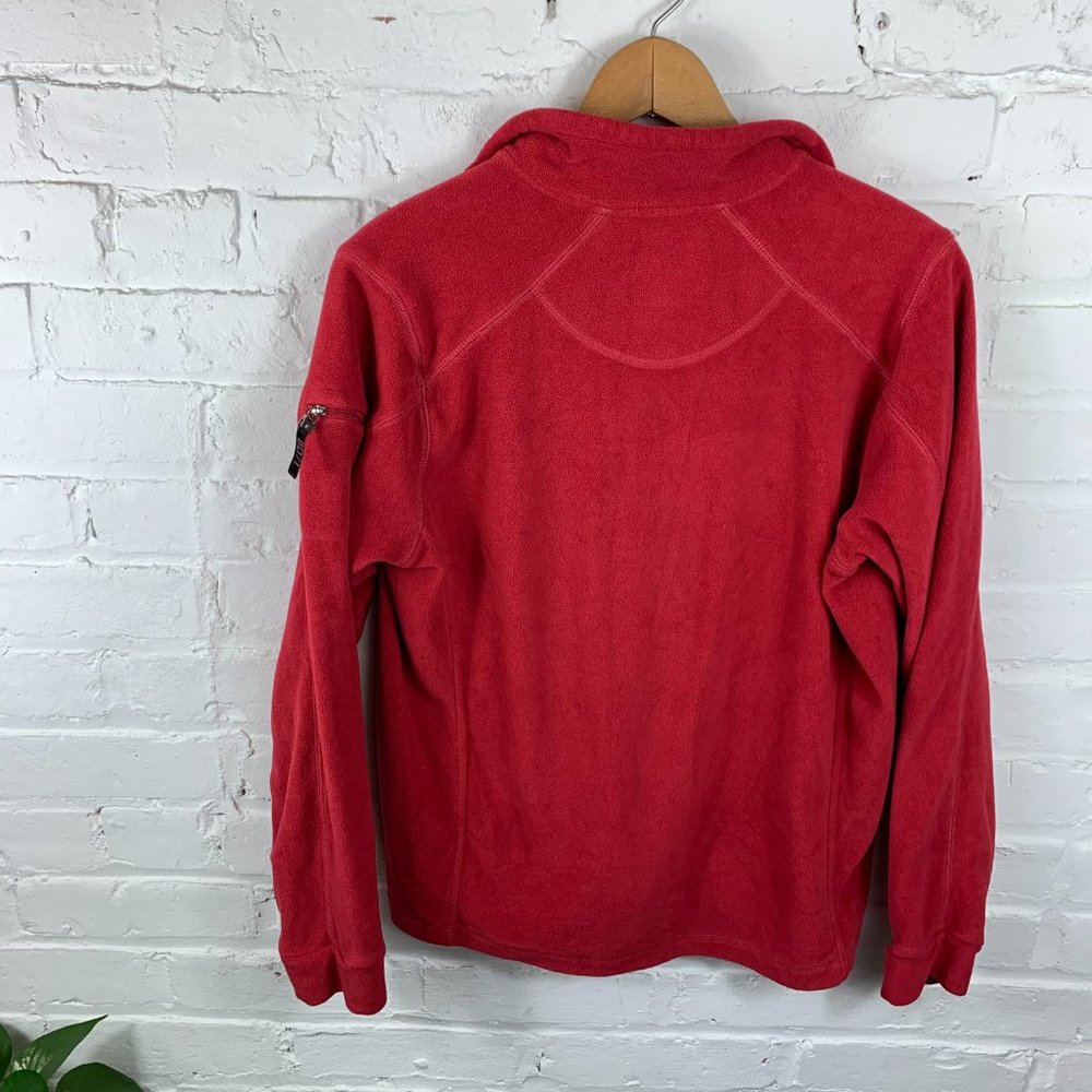 Black Dog 1/4 Zip Fleece Sweater Red Size Small - Picture 2 of 3